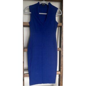Women's Blue V-Neck Dress by Wearever